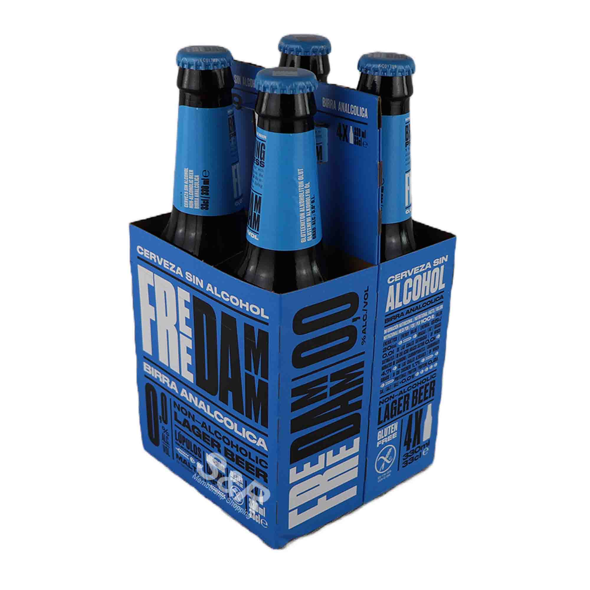 Free Damm Non-Alcoholic Lager Beer (330mL x 4pcs) Free Damm Non-Alcoholic Lager Beer (330mL x 4pcs)